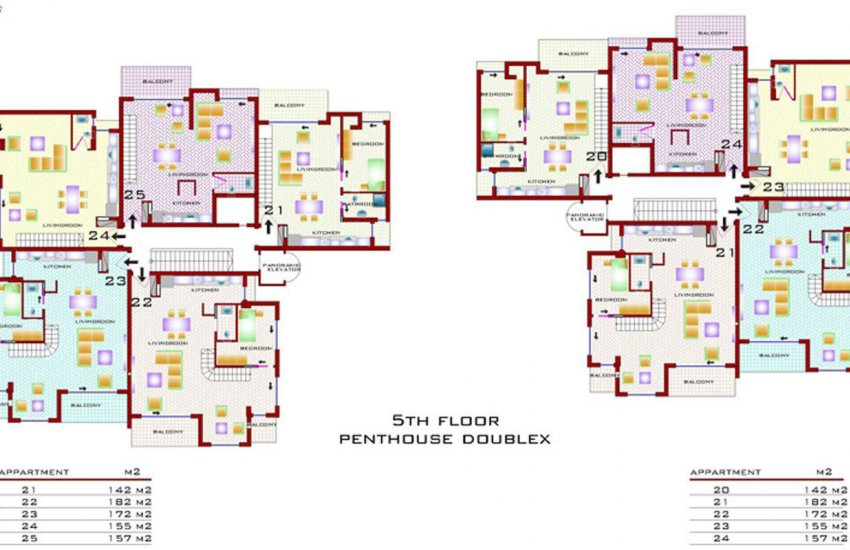 Functional Houses in the Desirable Location of Konyaalti 20
