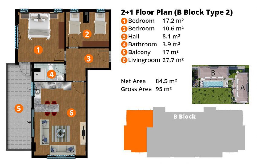 Central Flats with Luxurious Facilities in Kestel Alanya 36