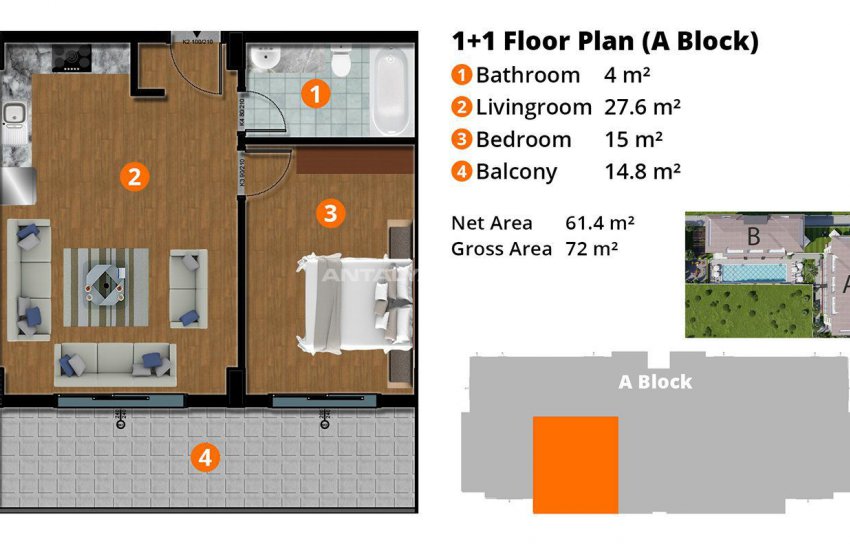 Central Flats with Luxurious Facilities in Kestel Alanya 28