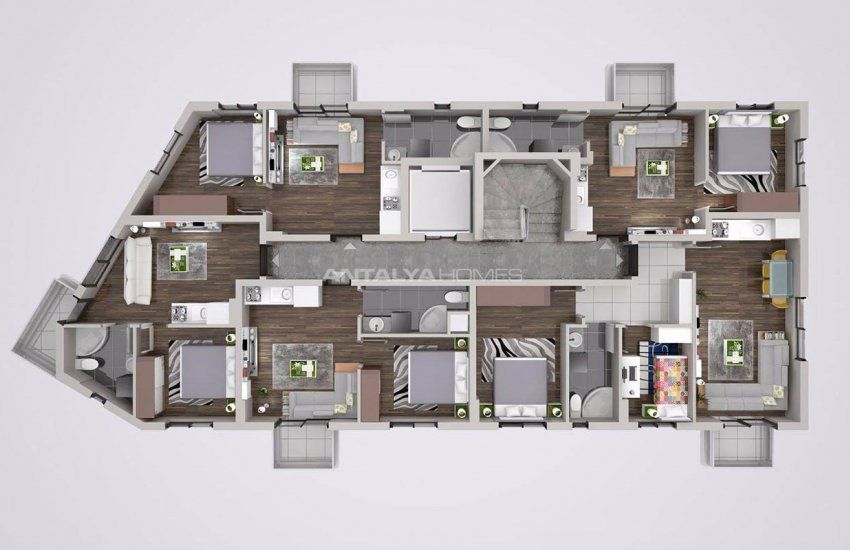 New Build Flats Close to Local Facilities in Antalya Center 30