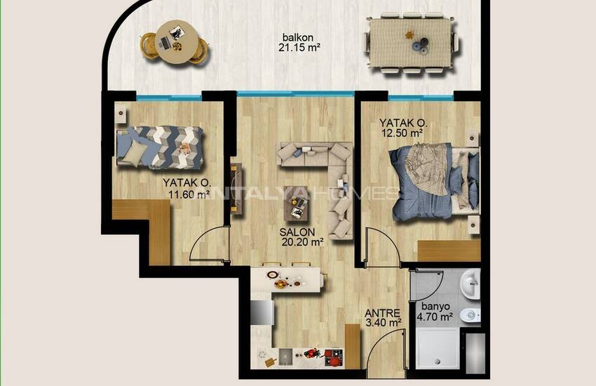 Wohnungen Im Boutique-komplex Mit Privatpier In Mersin Ayas 25