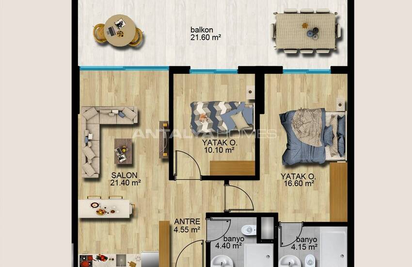 Wohnungen Im Boutique-komplex Mit Privatpier In Mersin Ayas 26