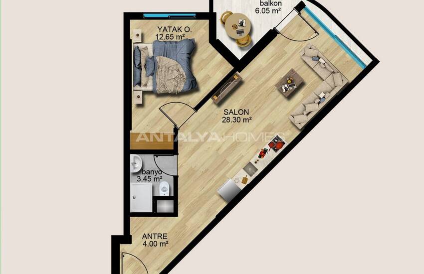 Wohnungen Im Boutique-komplex Mit Privatpier In Mersin Ayas 29
