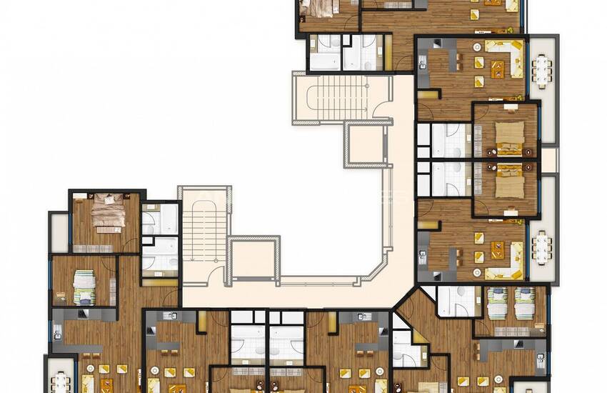 Apartments Within Walking Distance of the Beach in Mersin Tomuk 38