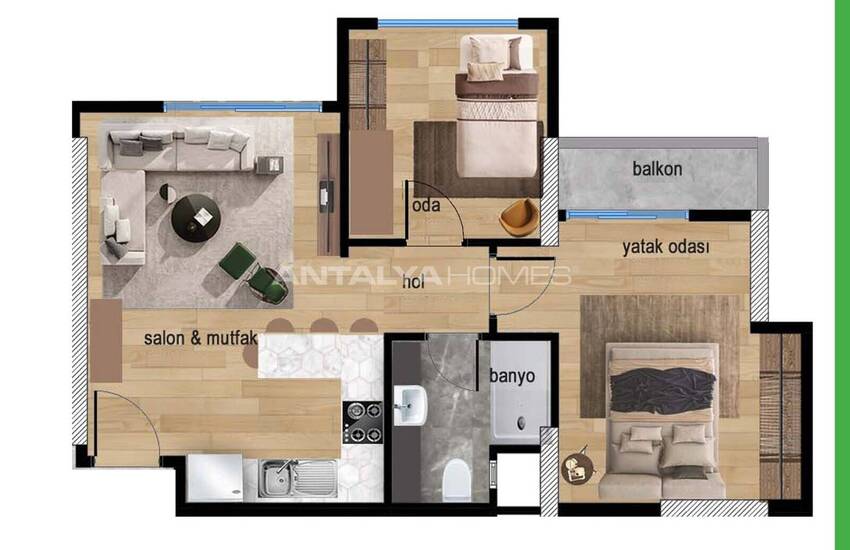 Immobiliers D'investissement De 2 Chambres Vue Mer À Mersin 20