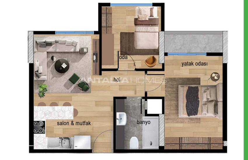 Immobiliers D'investissement De 2 Chambres Vue Mer À Mersin 21