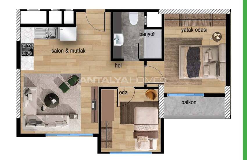 Immobiliers D'investissement De 2 Chambres Vue Mer À Mersin 23