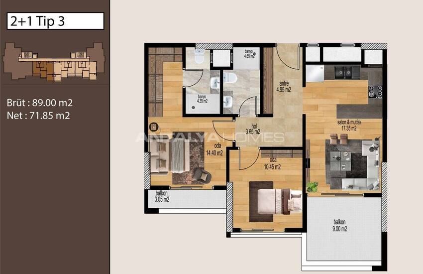 Élégants Appartements D’investissement À Vendre Mersin Tece 17
