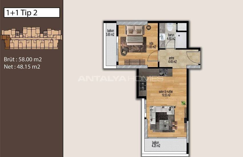 Élégants Appartements D’investissement À Vendre Mersin Tece 12