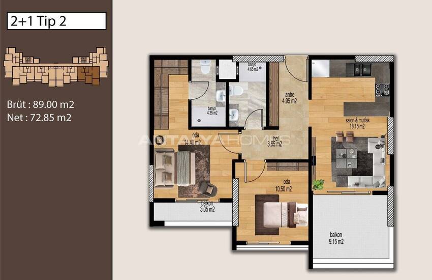 Élégants Appartements D’investissement À Vendre Mersin Tece 16