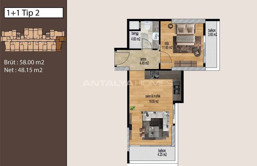 Élégants Appartements D’investissement À Vendre Mersin Tece 11