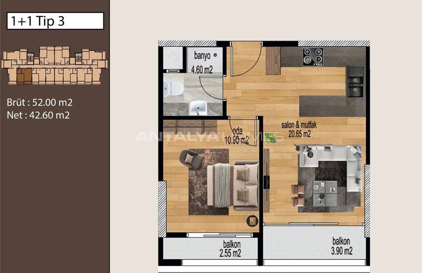 Élégants Appartements D’investissement À Vendre Mersin Tece 15