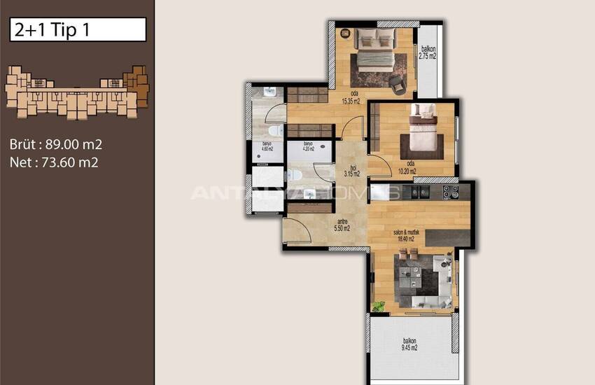 Élégants Appartements D’investissement À Vendre Mersin Tece 14