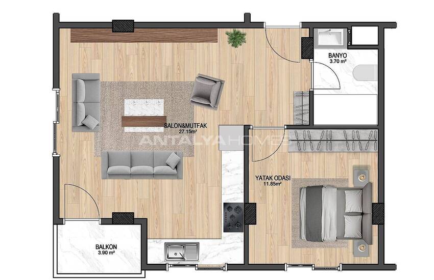 Modern Apartments Close to the Sea in Mersin Erdemli 11