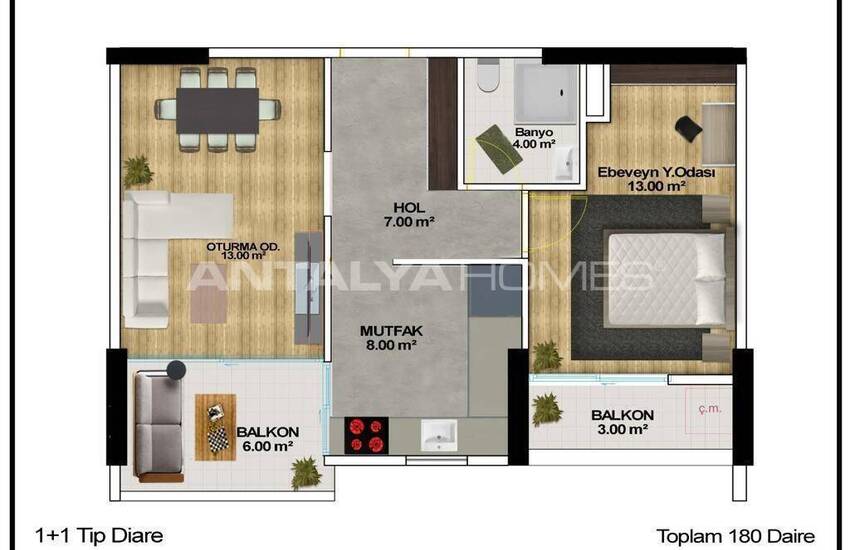 Apartments in a Complex with Extensive Features in Mersin Erdemli 32