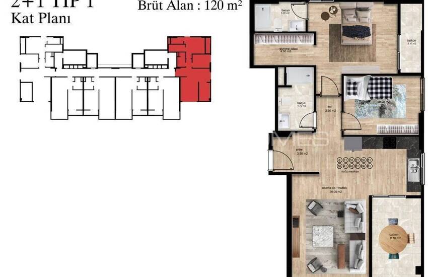 Lyxlägenheter Med Havs- Och Stadsutsikt I Mersin Tomuk 27