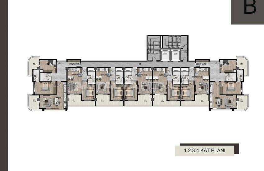 Квартиры в Комплексе с Аквапарком в Тедже, Мерсин 39