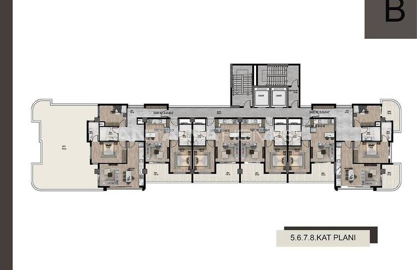 Квартиры в Комплексе с Аквапарком в Тедже, Мерсин 40