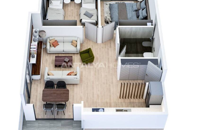 Mersin Tece'de Aquaparklı Site İçerisinde Şık Daireler 26