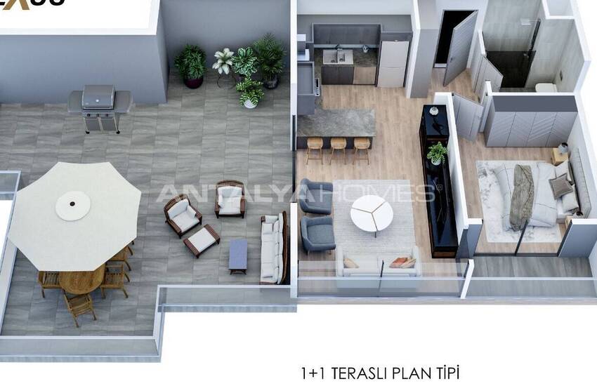 Mersin Tece'de Aquaparklı Site İçerisinde Şık Daireler 27