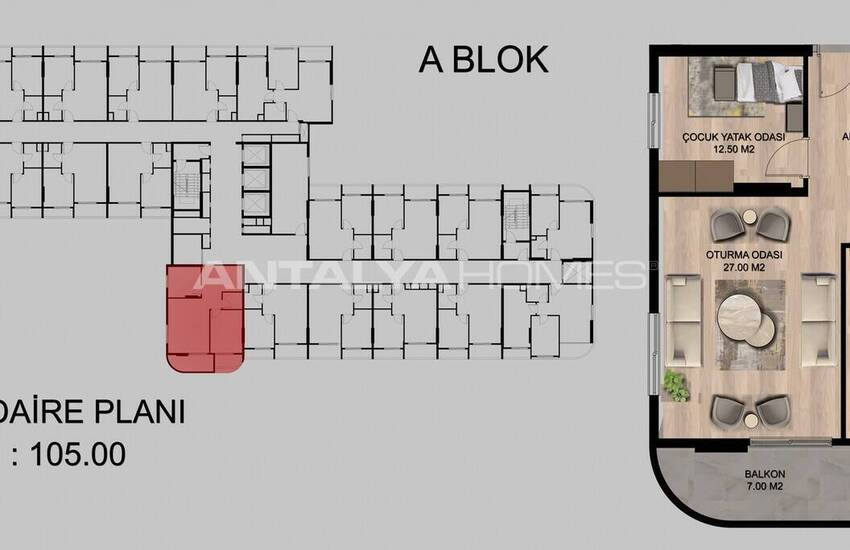 Moderna Lägenheter I Ett Nytt Komplex Nära Flygplatsen I Mersin 34