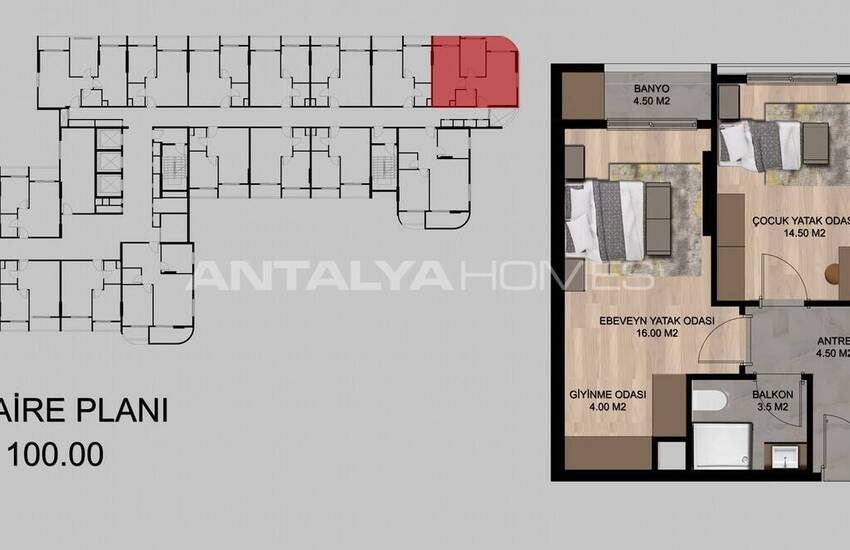 Moderna Lägenheter I Ett Nytt Komplex Nära Flygplatsen I Mersin 42