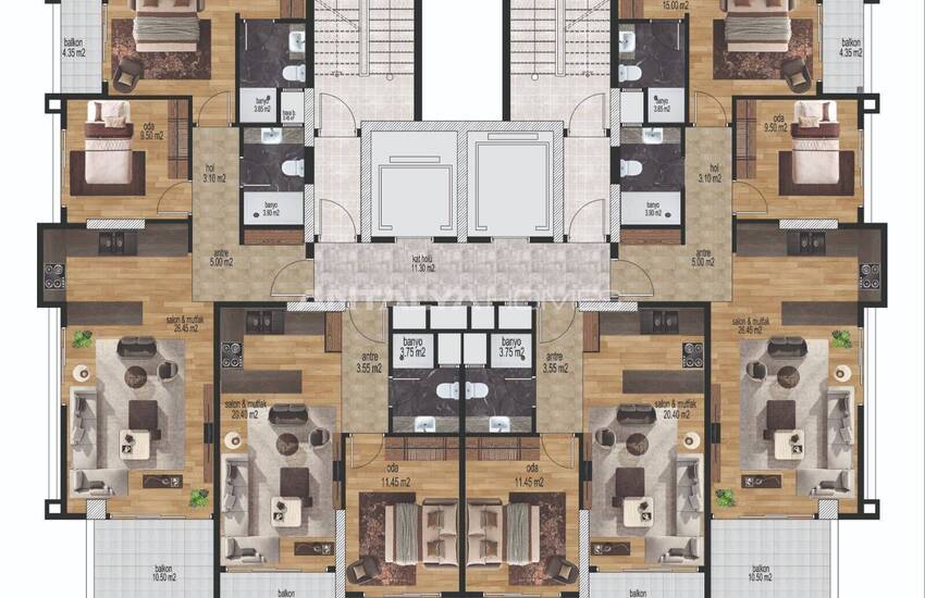 Fastigheter Inom Gångavstånd Från Stranden I Mersin 29