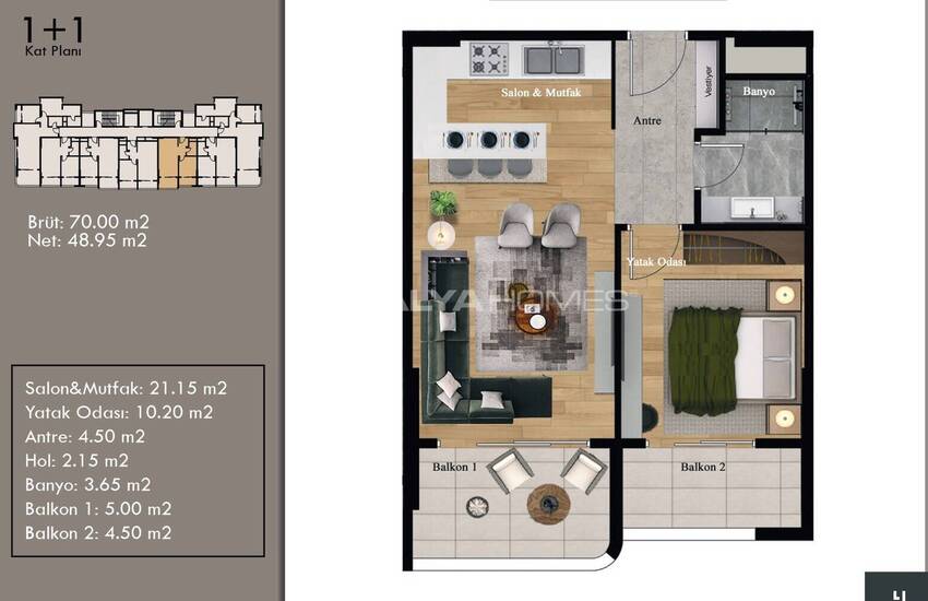 Appartements Dans Un Projet Exceptionnel À Mersin Kargipinari 32