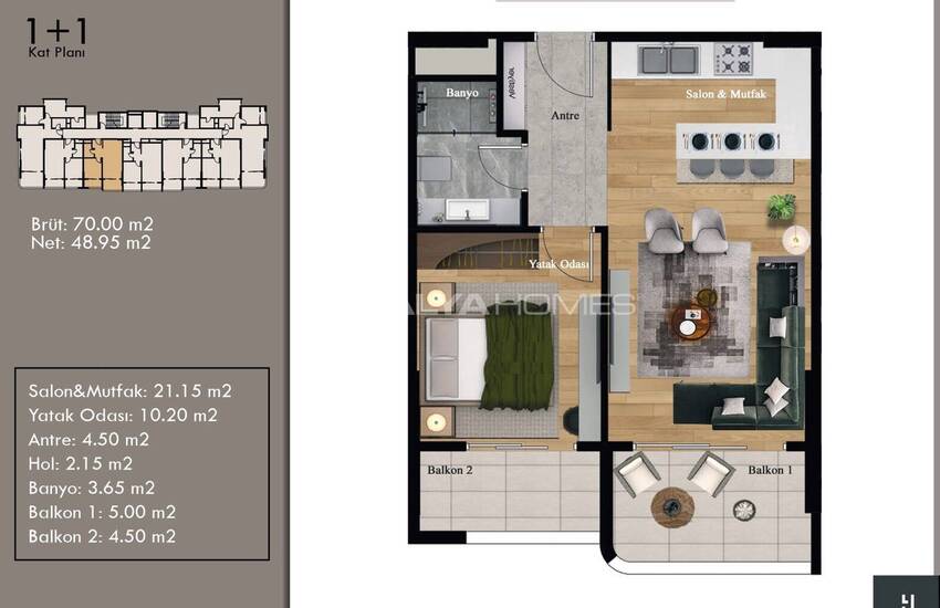 Appartements Dans Un Projet Exceptionnel À Mersin Kargipinari 34
