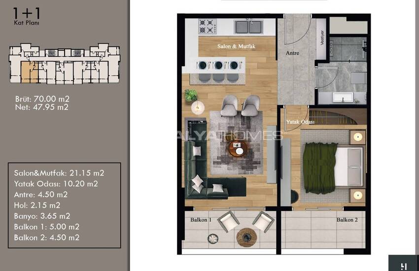 Appartements Dans Un Projet Exceptionnel À Mersin Kargipinari 35