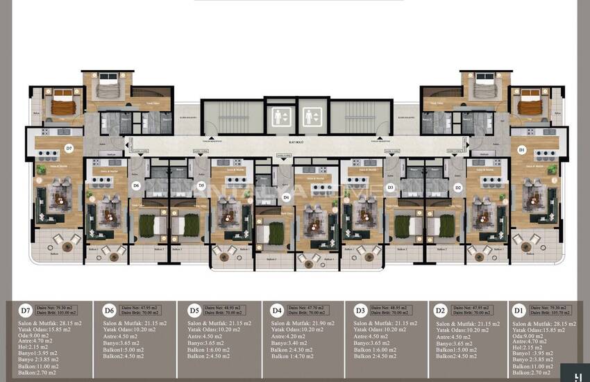 Appartements Dans Un Projet Exceptionnel À Mersin Kargipinari 38
