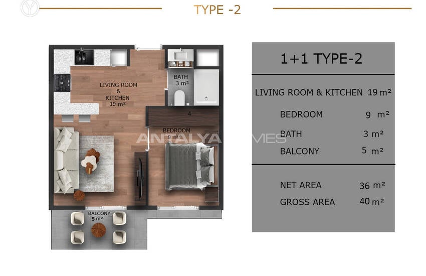 شقق مع فرص استثمارية في مرسين تيجي 30