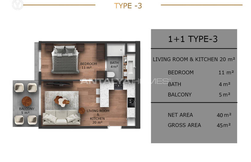 شقق مع فرص استثمارية في مرسين تيجي 31