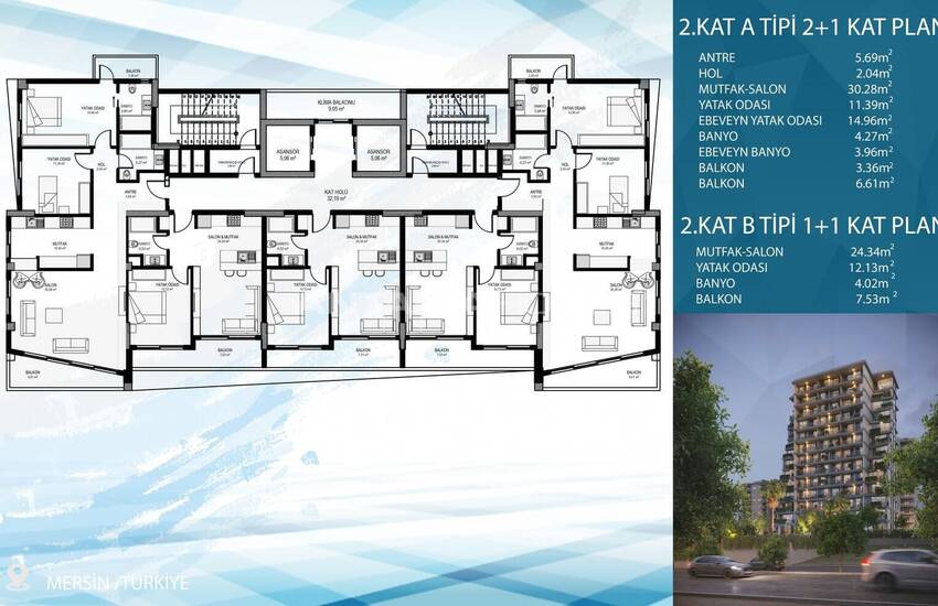 Appartementen Met Zeezicht, Privézwembad En Terrassen In Mersin 36