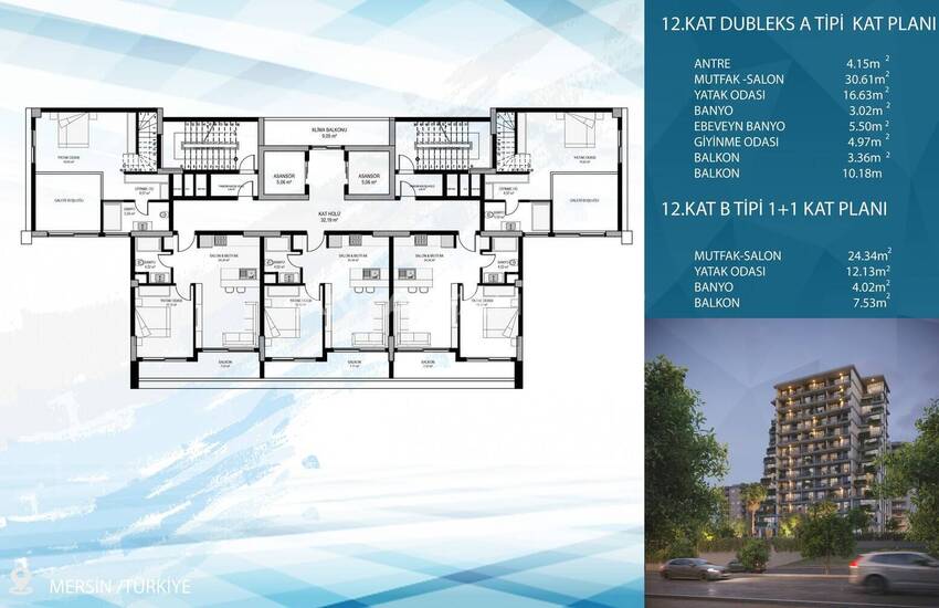 Appartementen Met Zeezicht, Privézwembad En Terrassen In Mersin 46