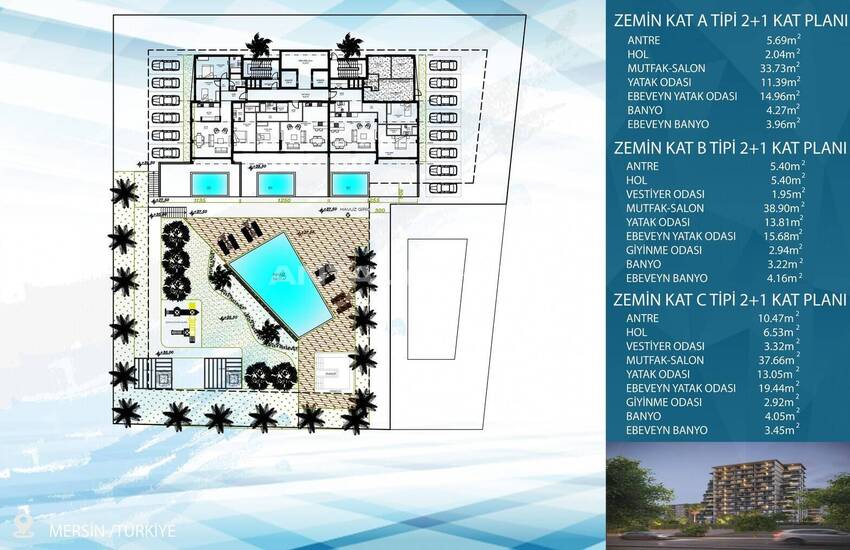 Appartementen Met Zeezicht, Privézwembad En Terrassen In Mersin 47