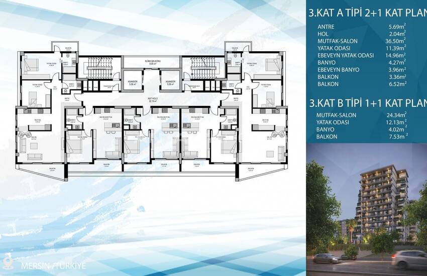 Appartementen Met Zeezicht, Privézwembad En Terrassen In Mersin 37