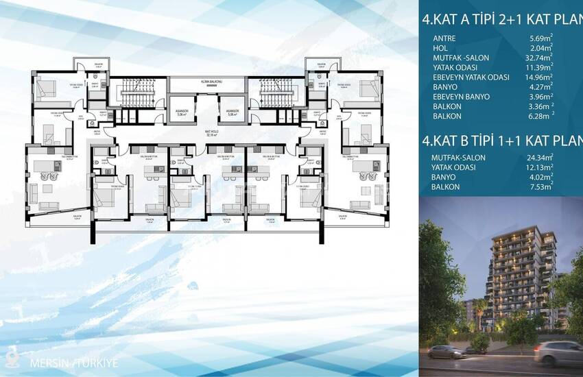 Appartementen Met Zeezicht, Privézwembad En Terrassen In Mersin 38