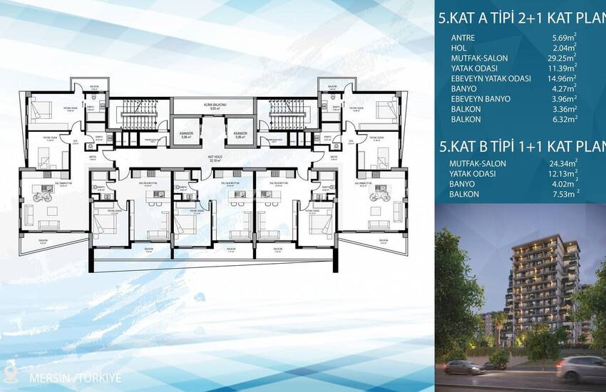 Appartementen Met Zeezicht, Privézwembad En Terrassen In Mersin 39