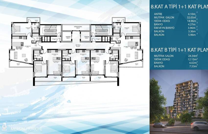 Appartementen Met Zeezicht, Privézwembad En Terrassen In Mersin 42