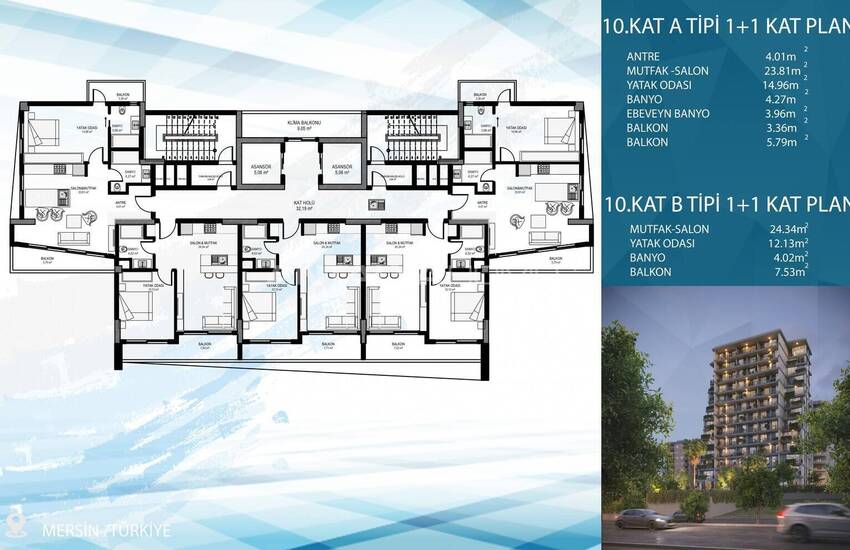 Appartementen Met Zeezicht, Privézwembad En Terrassen In Mersin 44