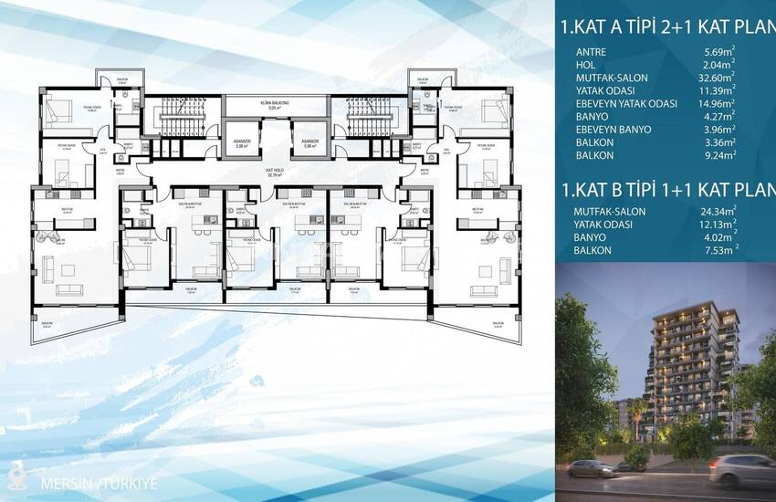 Appartementen Met Zeezicht, Privézwembad En Terrassen In Mersin 35