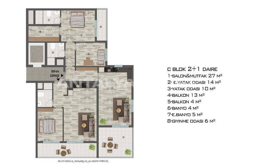 Lägenheter I Erdemli Inom Gångavstånd Från Stranden 34