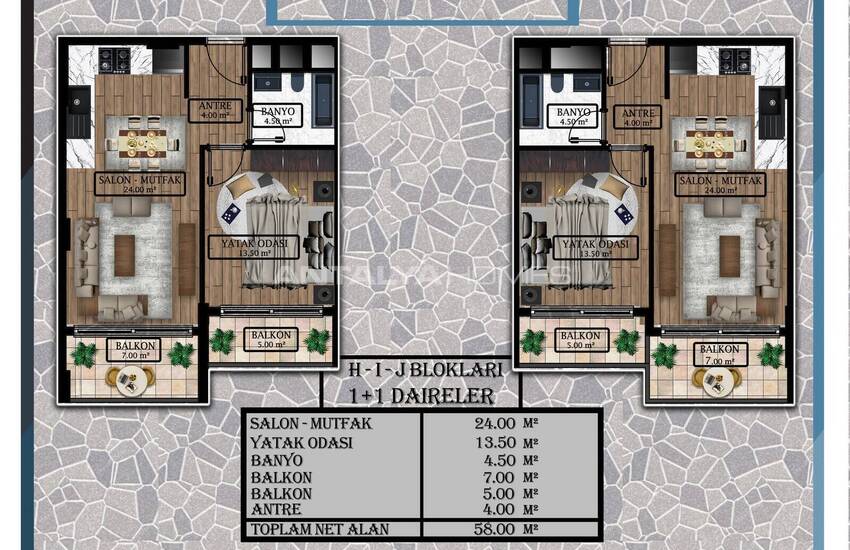 Новые квартиры в престижном проекте в Эрдемли, Мерсин 58