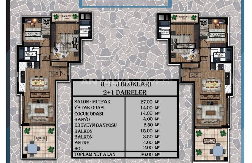 Новые квартиры в престижном проекте в Эрдемли, Мерсин 59
