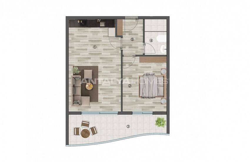 Квартиры в Мерсине в Шаговой Доступности от Пляжа 33