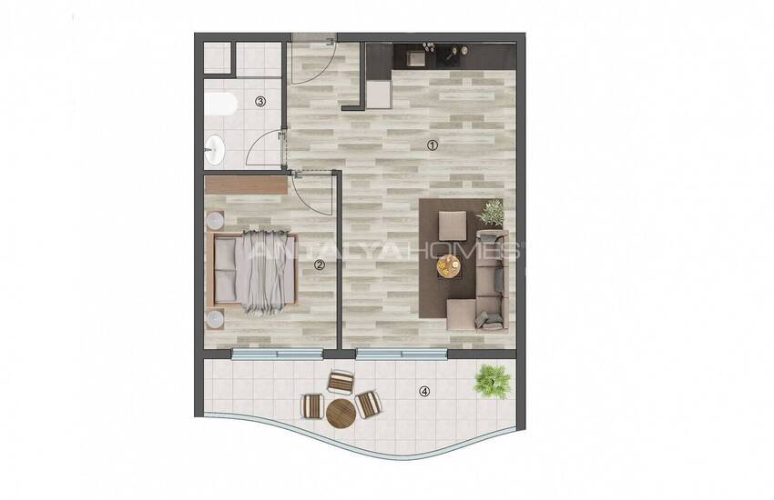 Квартиры в Мерсине в Шаговой Доступности от Пляжа 32