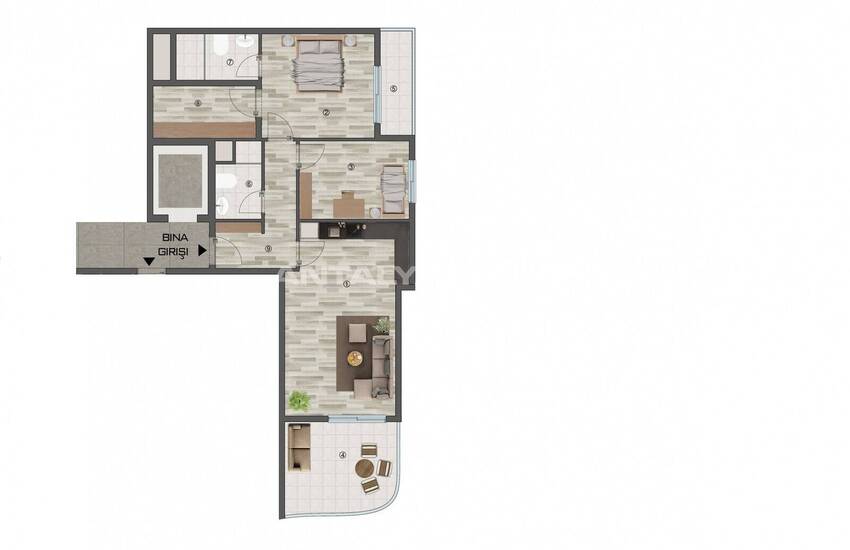 Квартиры в Мерсине в Шаговой Доступности от Пляжа 36