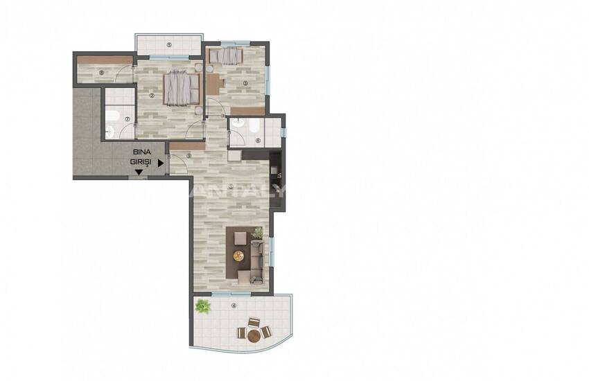 Квартиры в Мерсине в Шаговой Доступности от Пляжа 37