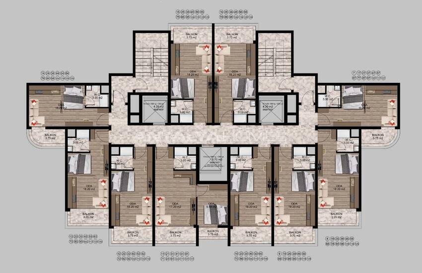 Investerings Appartementen Vlakbij Het Strand In Mersin Mezitli 22